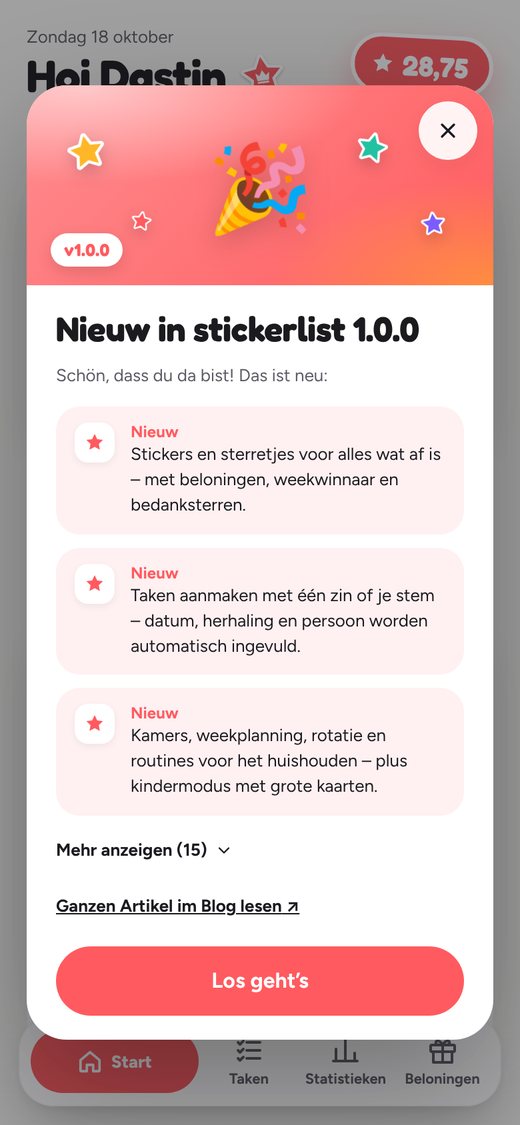 Na de update: het belangrijkste in één oogopslag.